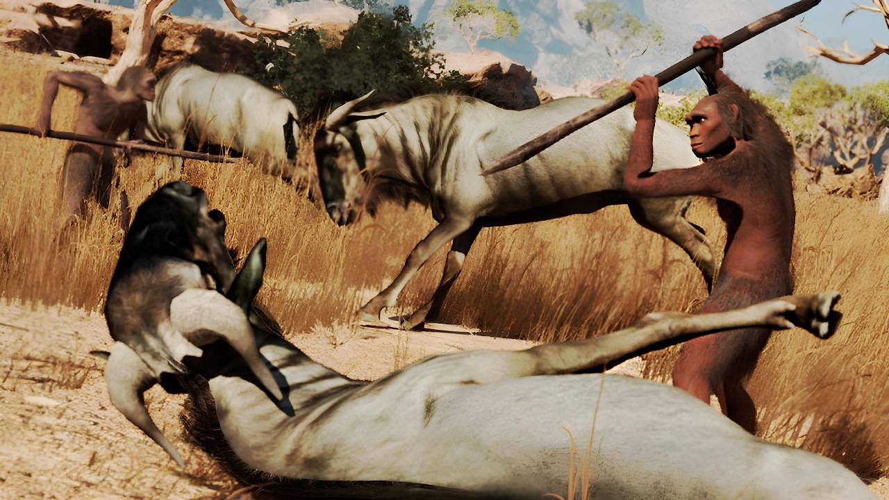 Homo Erectus: Caverna das Pachycrocuta (Hienas Gigantes) e Arte Rupestre | Primal Survival (Demo) 🦏