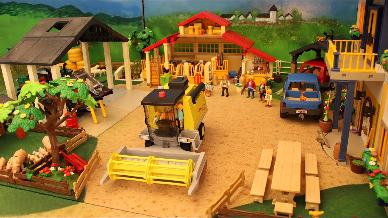 Playmobil Familie Rauter - Besuch am Bauernhof -  Abenteuer aus Linsendorf