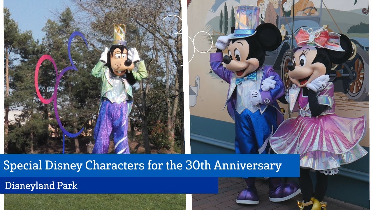 30th Anniversary Characters - 'Mickey, Minnie, Goofy & Pluto' - Disneyland Paris 2022