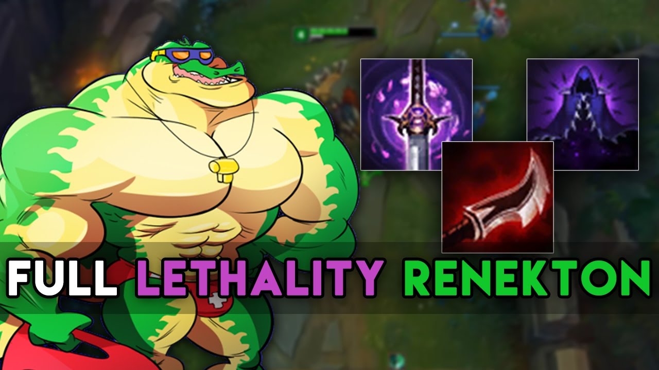SoloRenektonOnly | FULL LETHALITY RENEKTON! (LoL Best Moments)