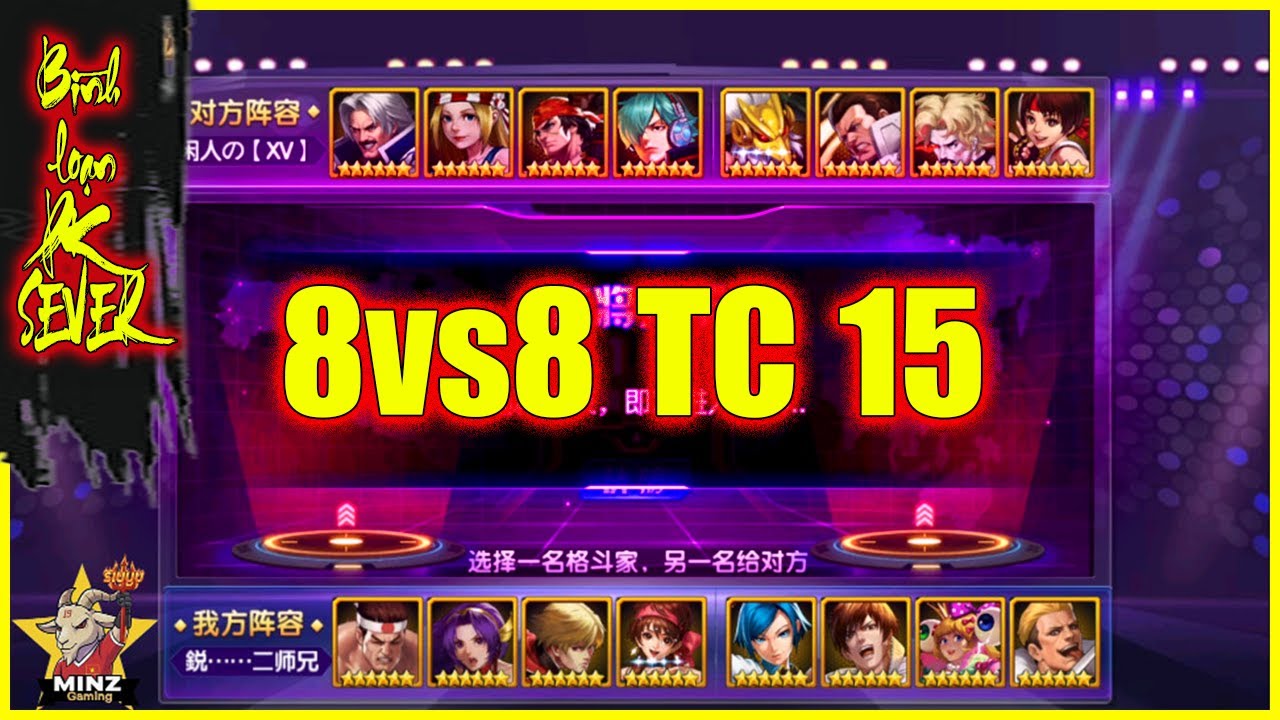 ღ KOF98UMOL ★  8v8 TC 15 -  RYUJI XV - MOMOKO XI - KYO XIV - ROCK XV - RALF XV 【Xem Lại】💥