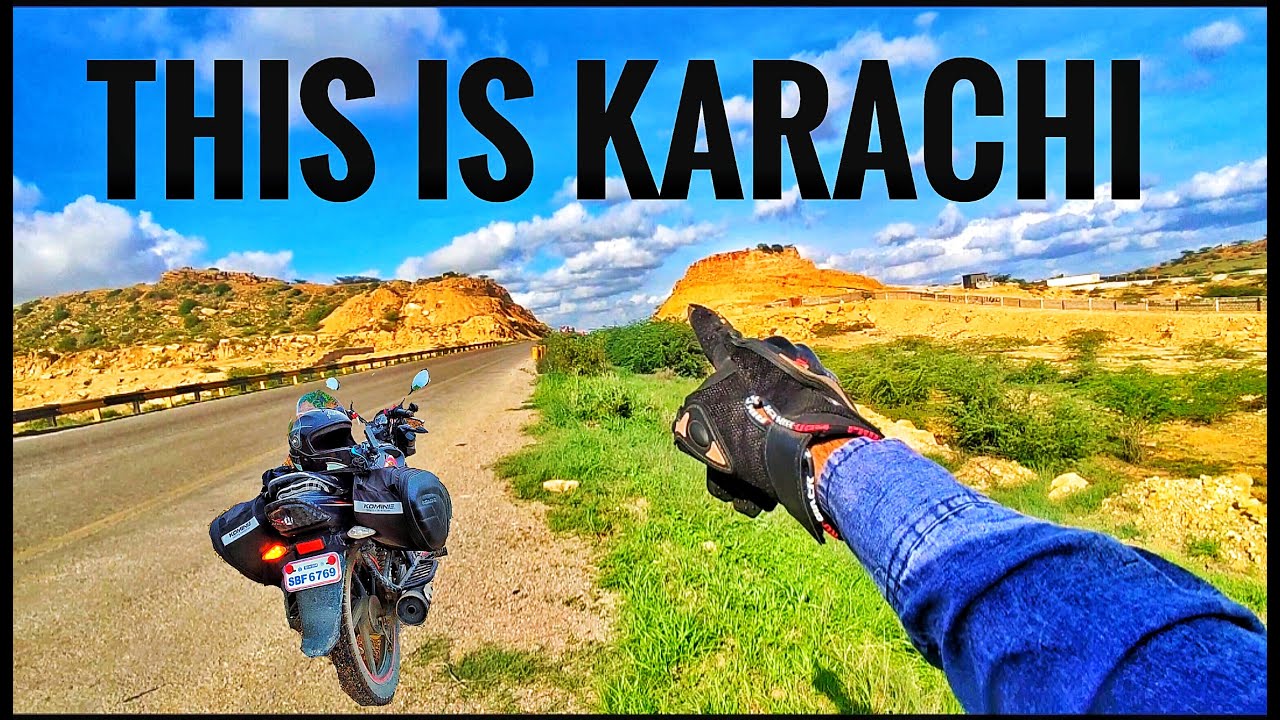 VLOG #12 Testing My Limits: Solo Bike trip  Hyderabad to Karachi! near Baluchistan border