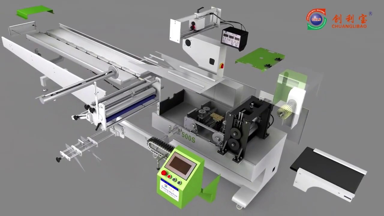CHLB smart servo flow packing machine 3D display