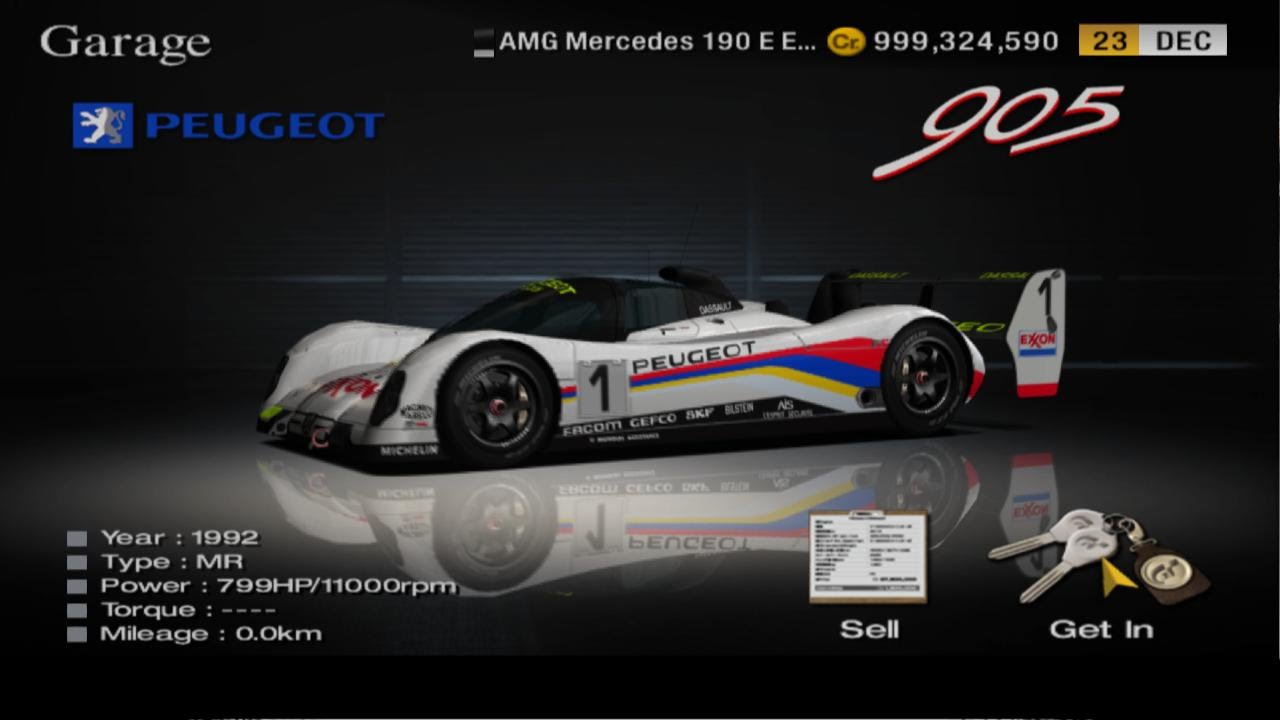 Gran Turismo 4 - Peugeot 905 Race car - Special Stage 5 - Gameplay HD - PS2