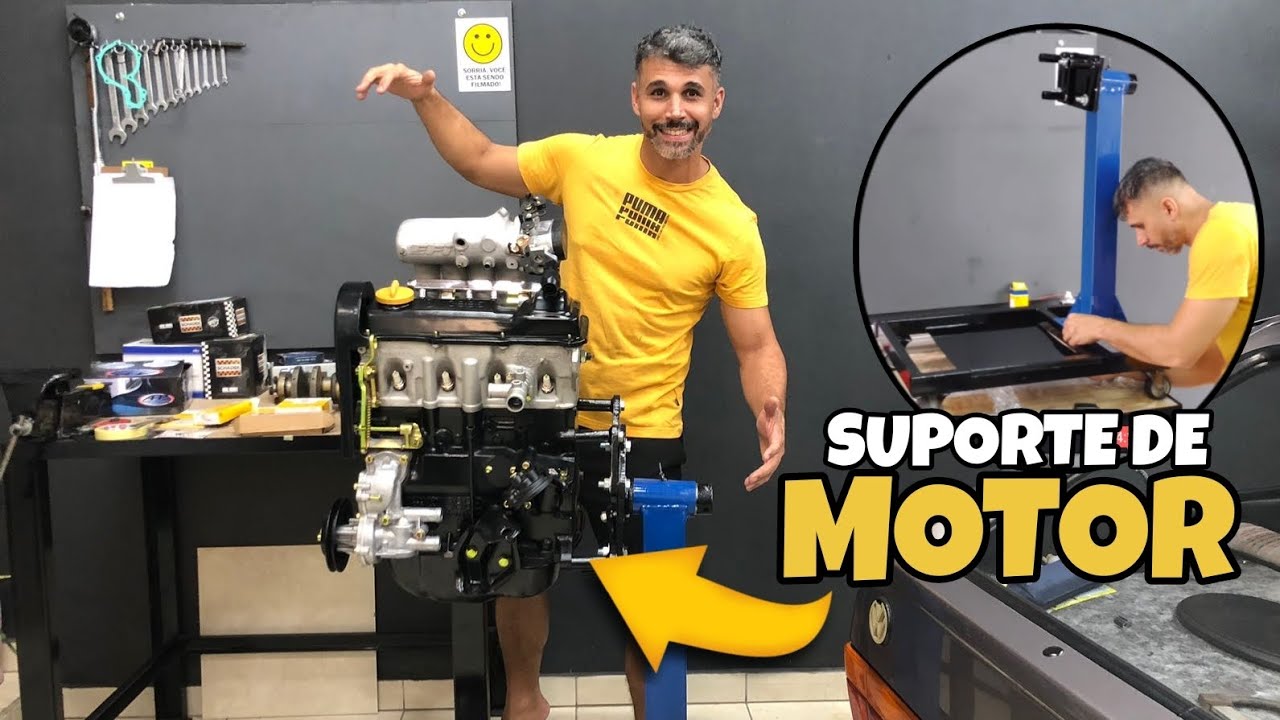 😱 Comprei um suporte cavalete de motor para fechar o motor AP forjado da Parati GLS quadrada 😱