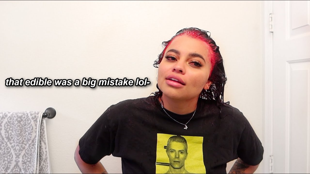 i ate an edible and impulsively dyed my hair