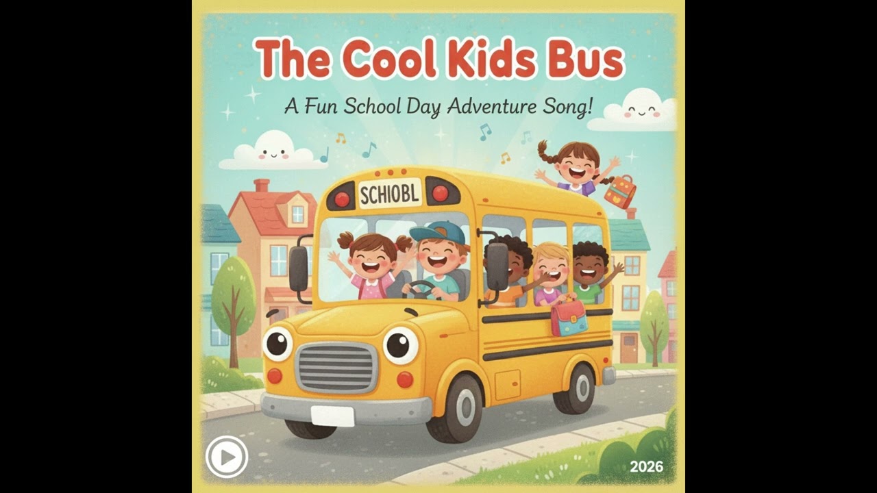 The Cool Kids Bus 🚌🎶 | A Fun School Day Adventure | Upbeat Transportation Song for Kids