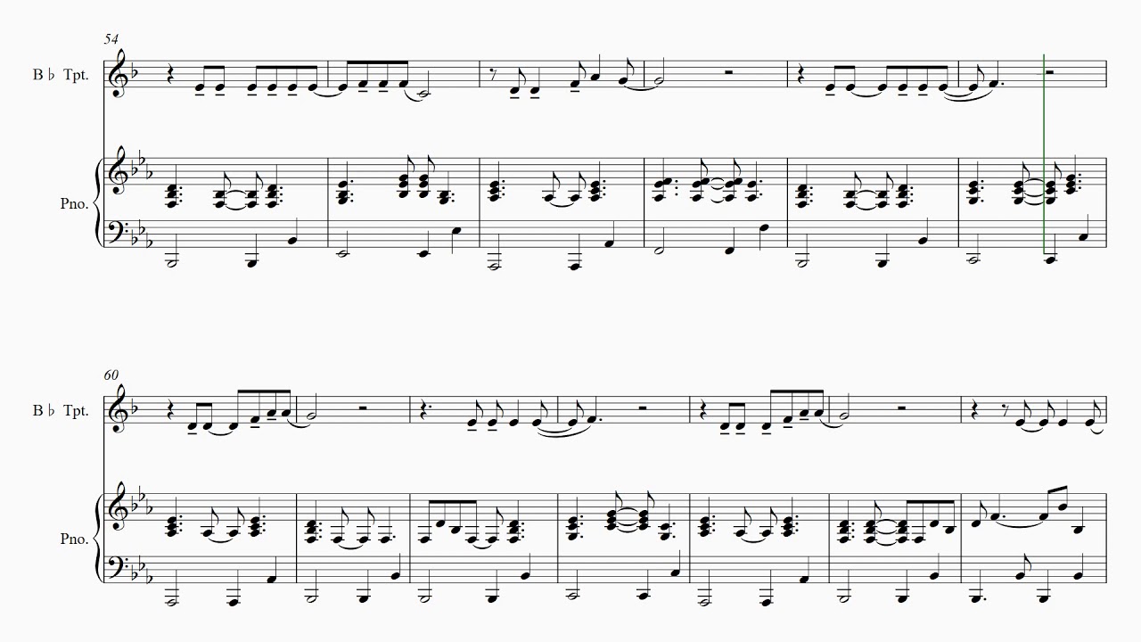 Sacrifice by Elton John - Sheet Music for Trumpet and Piano