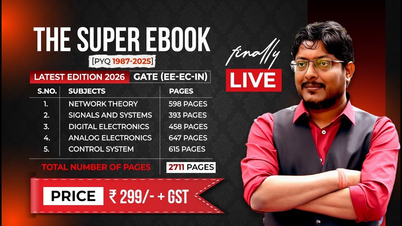 The Super E-Book [ PYQ 1987-2025 ] Edition 2026 GATE (EE-EC-IN) #gateprepration #gate2026