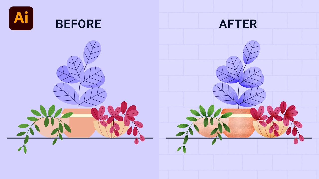 Adding Texture with Adobe Illustrator✨
