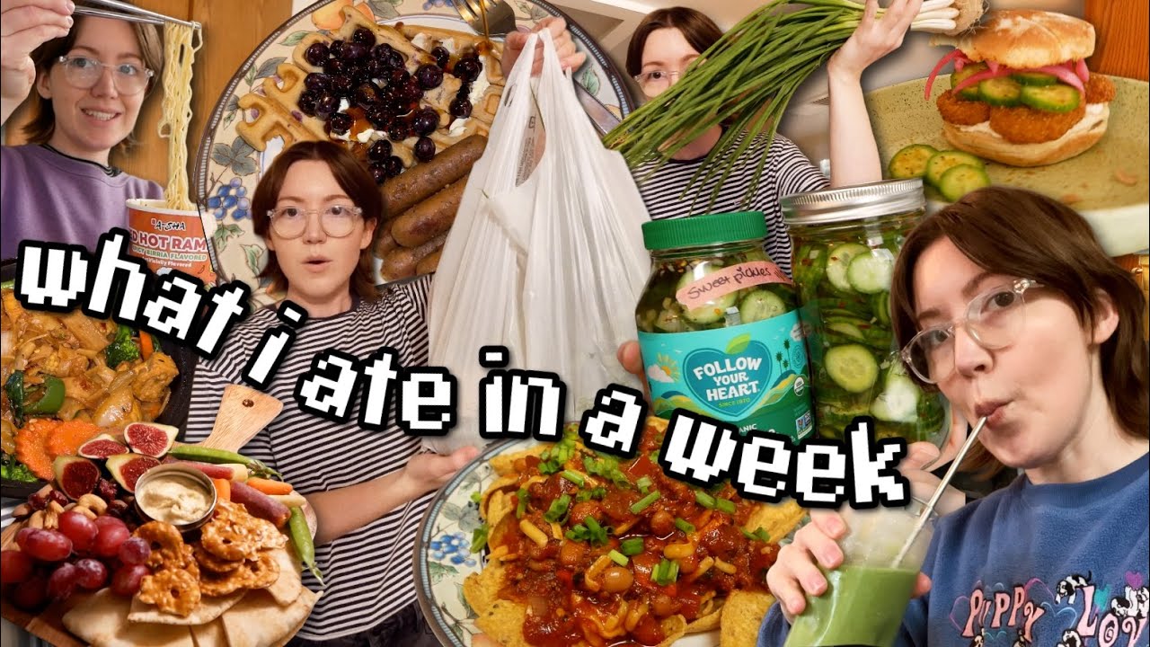 What a week of ~normal~ healthy-ish vegan food looks like 🌱🍜