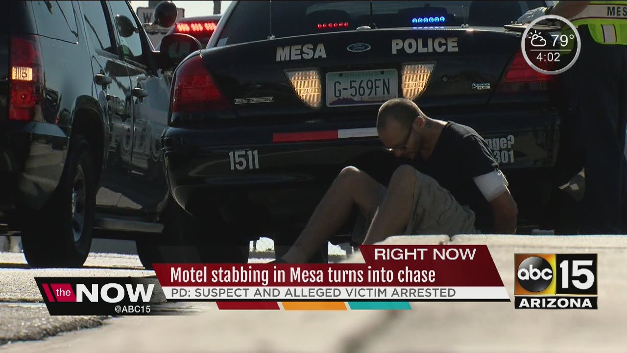 Mesa stabbing turns into chase