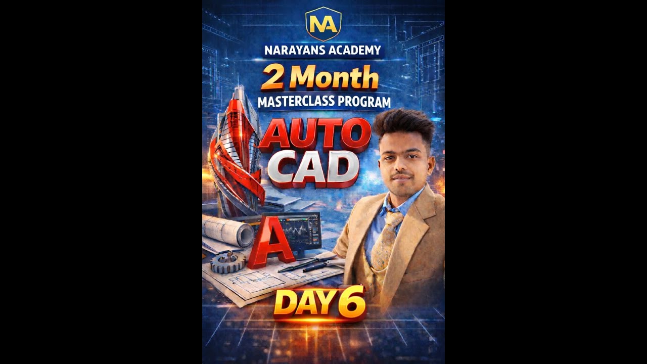 day 6 recording AUTOCAD MASTERCLASS 60 DAYS