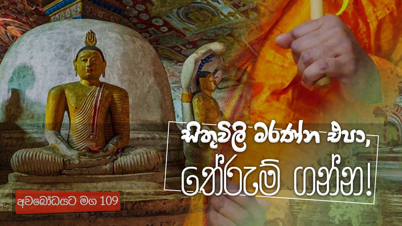 අවබෝධයට මග 109 | සිතුවිලි මරණ්න එපා, තේරුම් ගන්න!