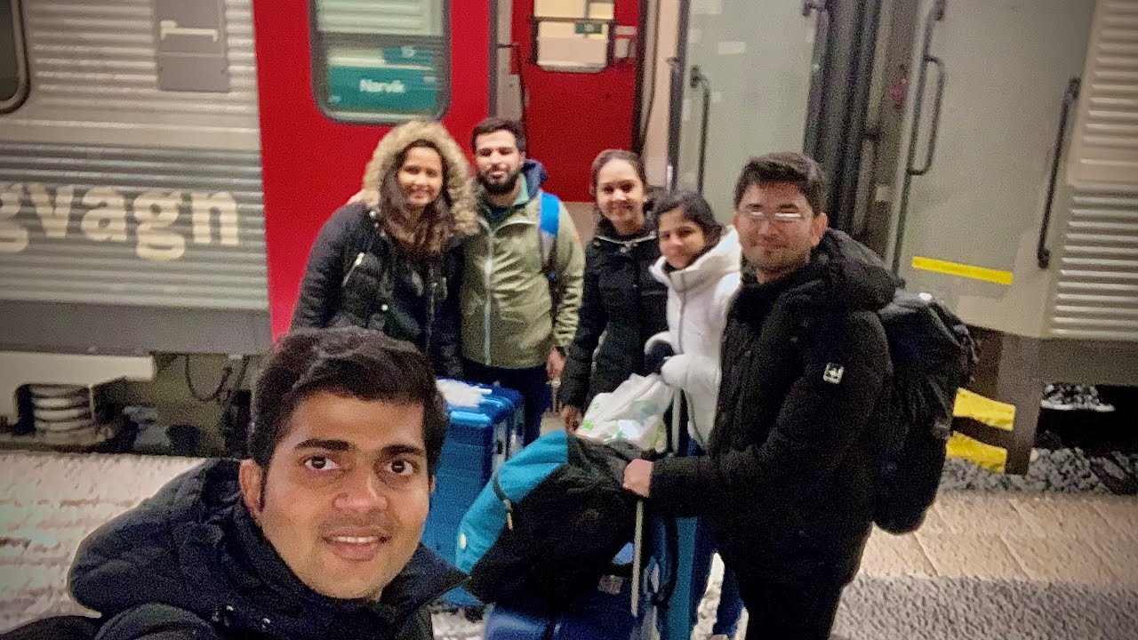 Winter vacation in Sweden (Part 1) | Journey from Stockholm to Abisko | Night train to Artic circle.