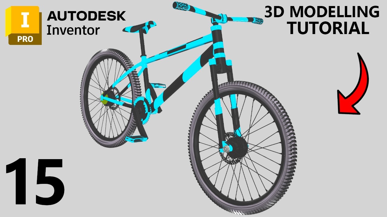 HARDTAIL Mountain Bike Project in Autodesk Inventor - Part 15