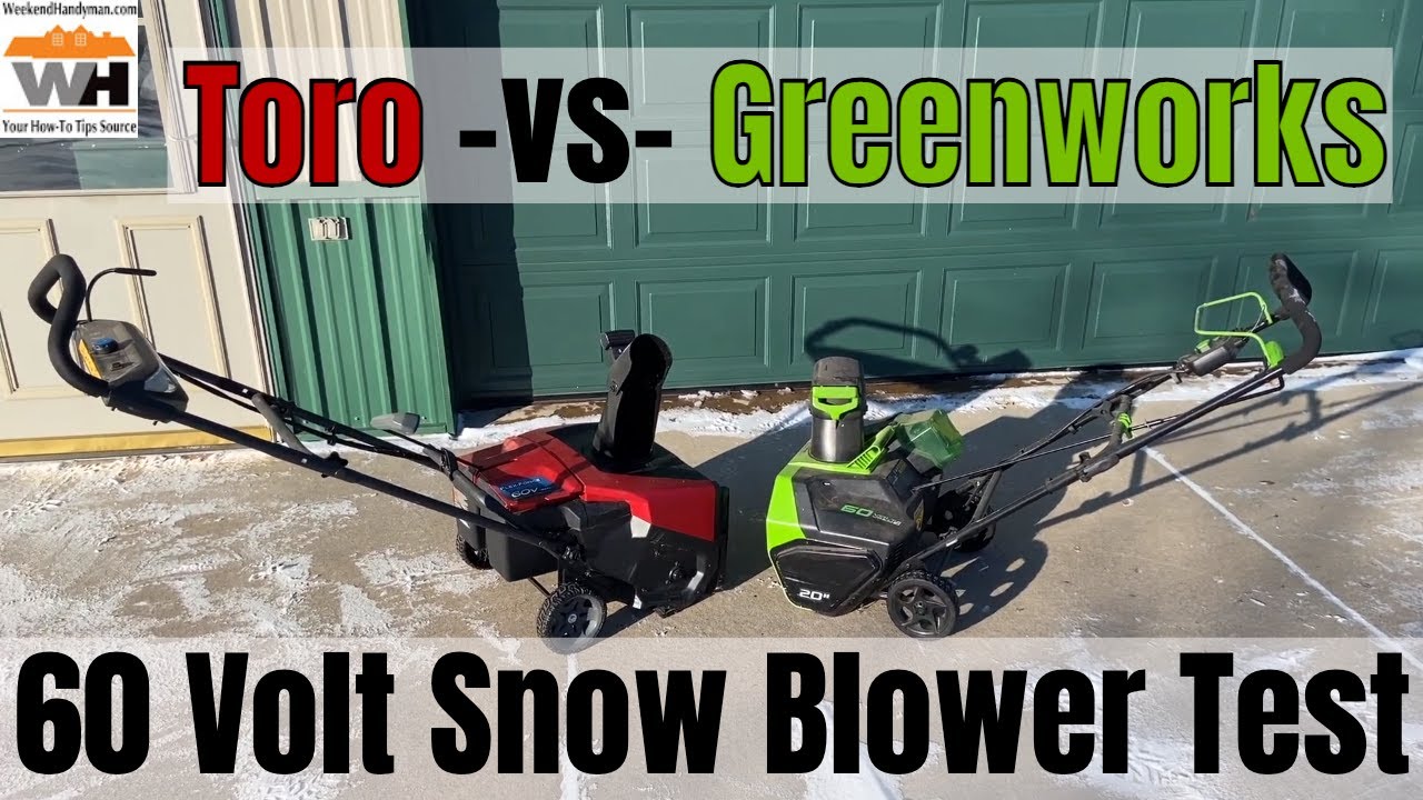 Какой снегоочиститель 60 В лучше: Toro Power Clear 60V Max или Greenworks Pro 60V (демонстрация в...