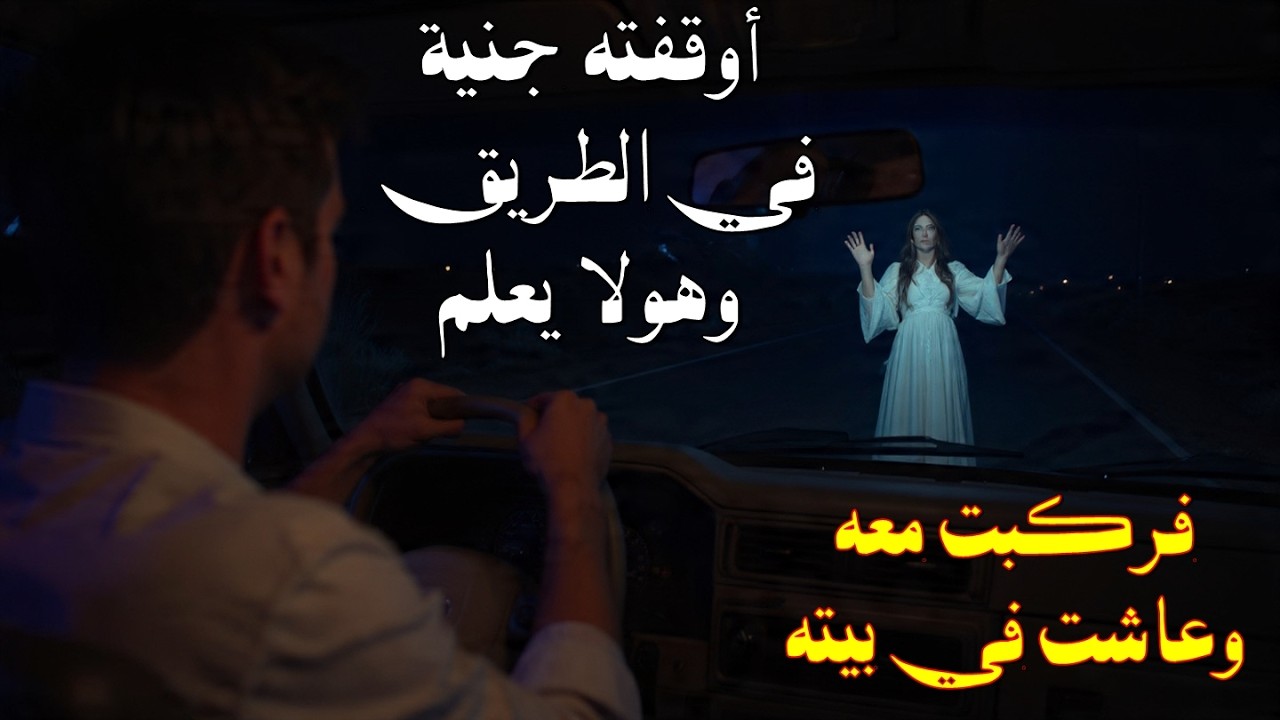 #قصة سائق وجد جنية بطريق الصحراء ليلا فأنقذها وأخذها معه عاشت معه وهو لايعلم لكن بعدها وقعت المفاجئة