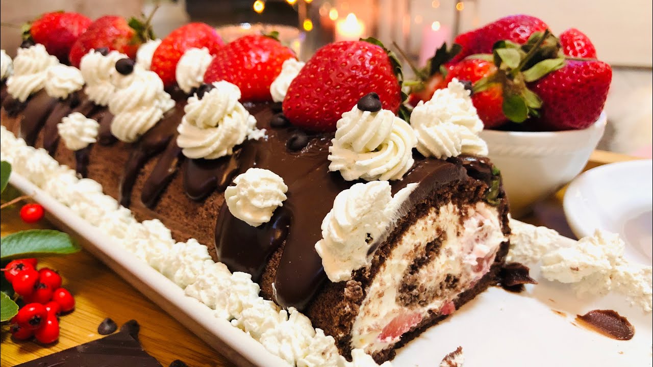 كيكة الرولي بالكاكاو ،ساهلة و سريعة و المذاق خيالي/gateau roulé