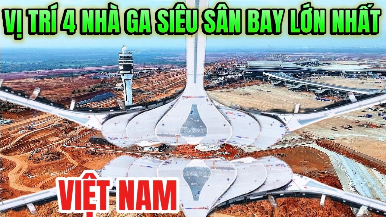 VỊ TRÍ 4 NHÀ GA CỦA SIÊU SÂN BAY LỚN NHẤT VIỆT NAM QUÁ KHỦNG.