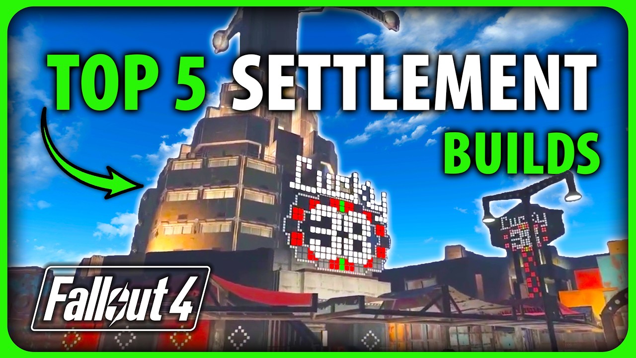Fallout 4 - This Month's Best Builds - Top 5 Settlements