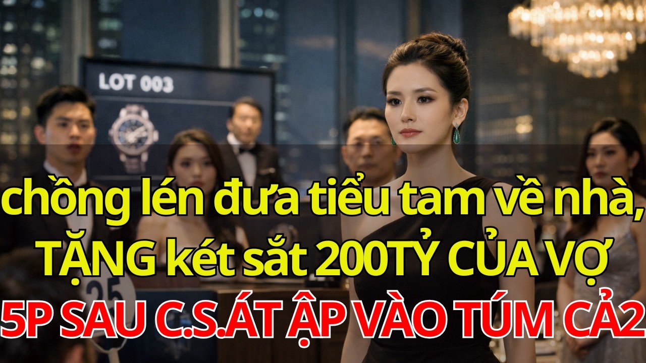 chồng lén đưa tiểu tam về nhà, TẶNG két sắt 200TỶ CỦA VỢ- 5P SAU C.S.ÁT ẬP VÀO TÚM CẢ2