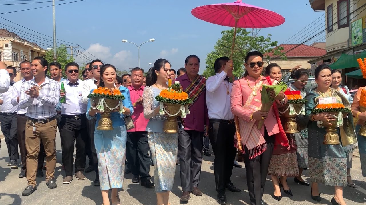 Toàn cảnh lễ đón rể ở Lào