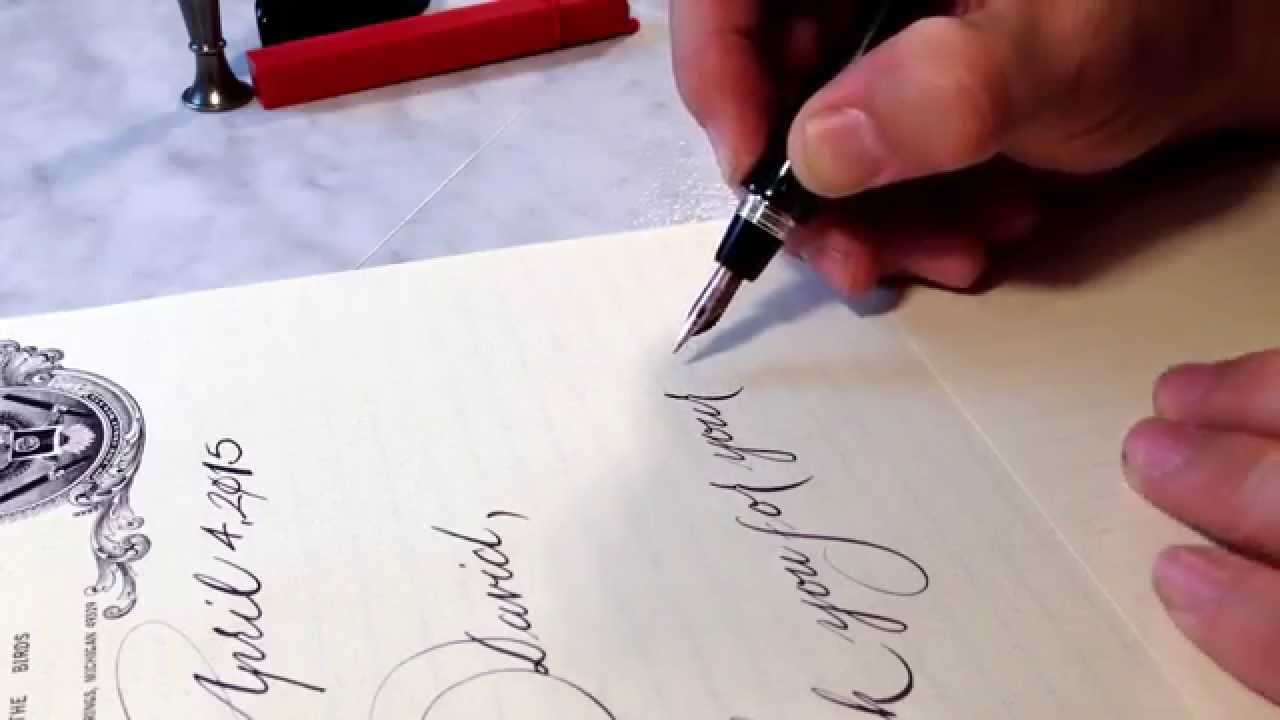 Making an Inkluminati thank you letter.