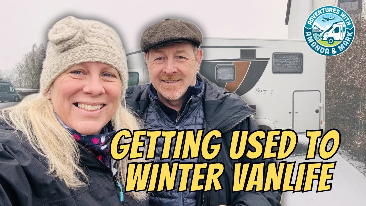 Winter in GERMANY - Our first time in our MOTORHOME and it SNOWED!!