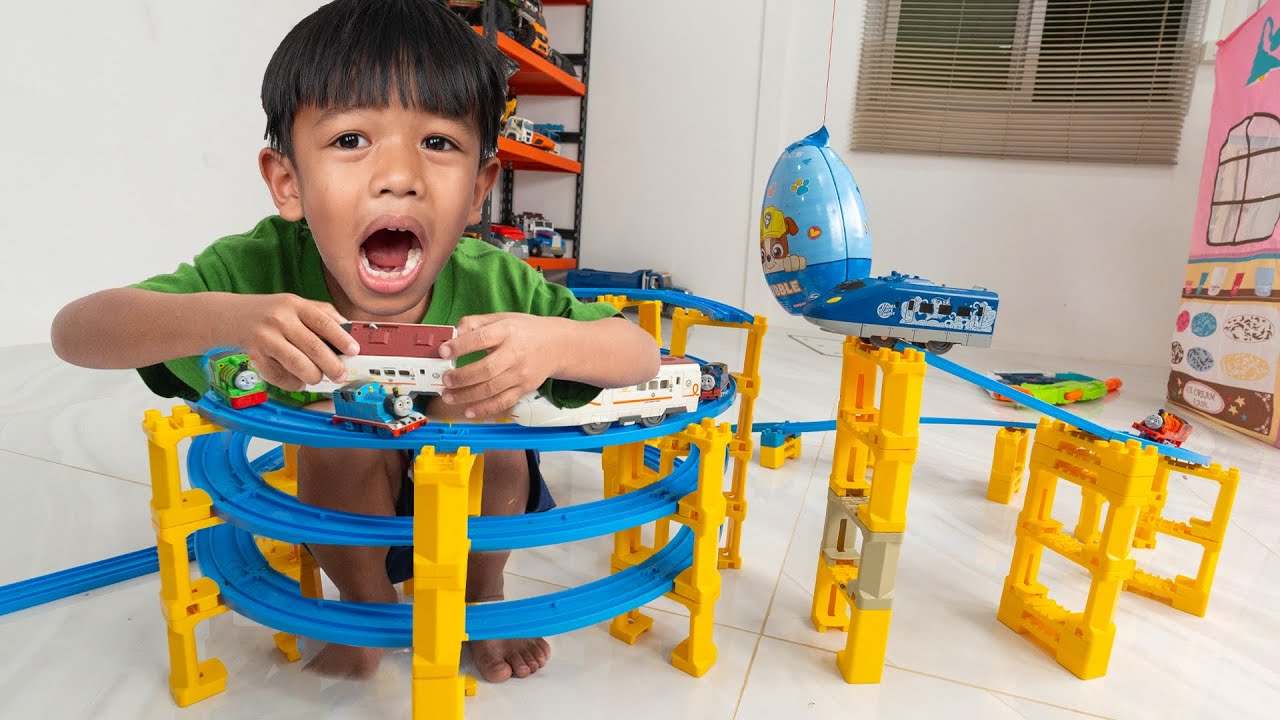 รถไฟของเล่น รถไฟขึ้นที่สูง พี่ปลื้ม
