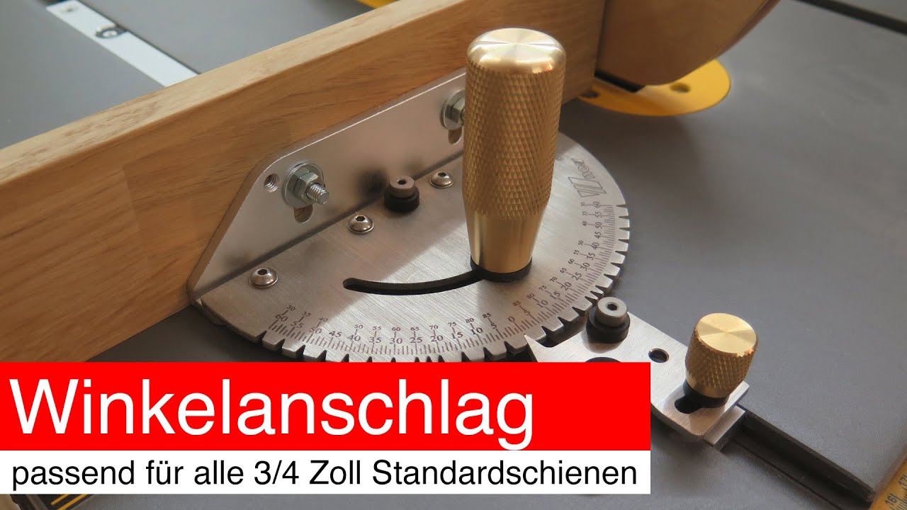 Winkelanschlag passend für alle 3/4 Zoll Standardschienen
