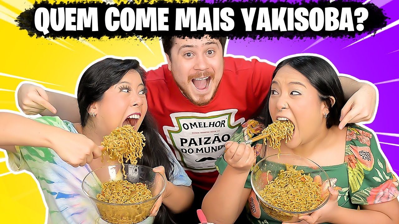 QUEM COME MAIS MACARRÃO YAKISOBA DO CHERU GANHA  | Blog das irmãs