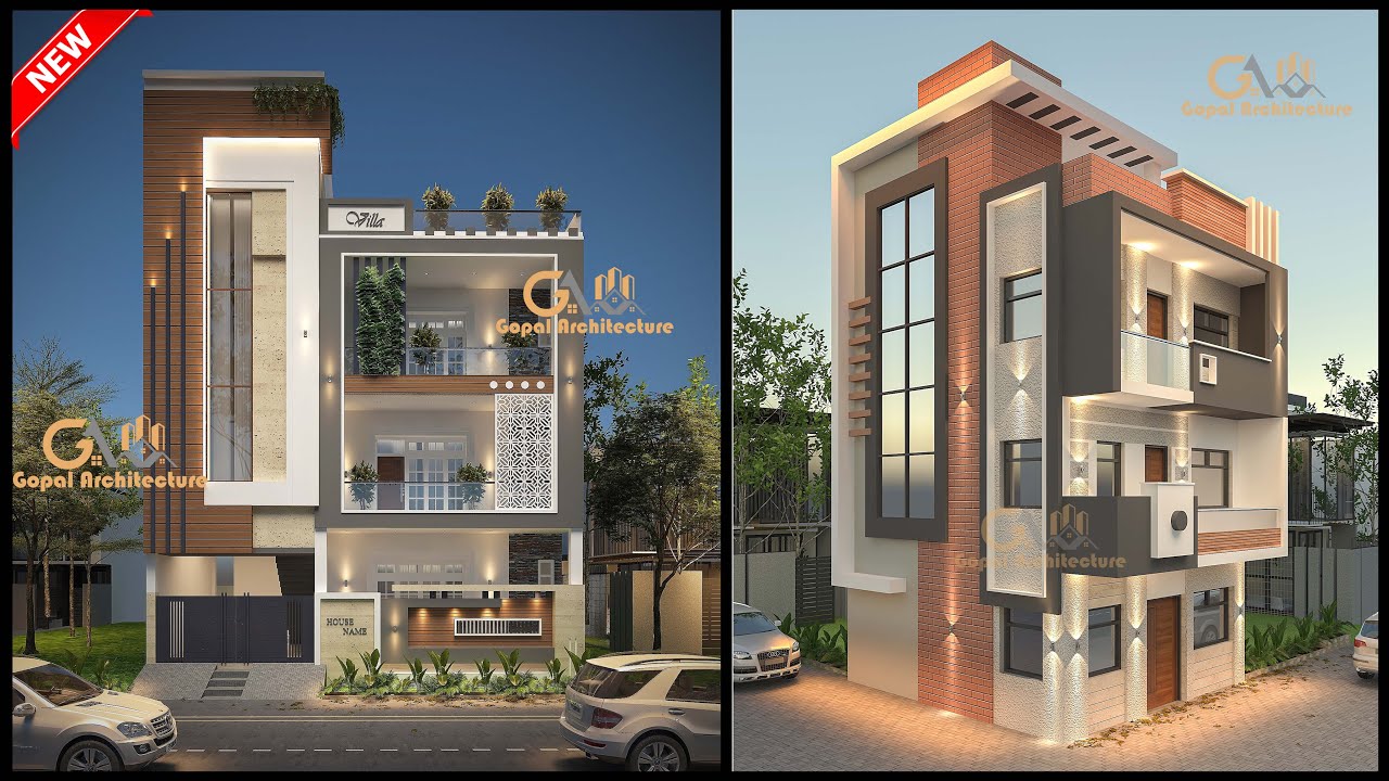 Top 30+ Modern Elevation Design Ideas | Latest House Elevation | Villa Design | Gopal Architecture