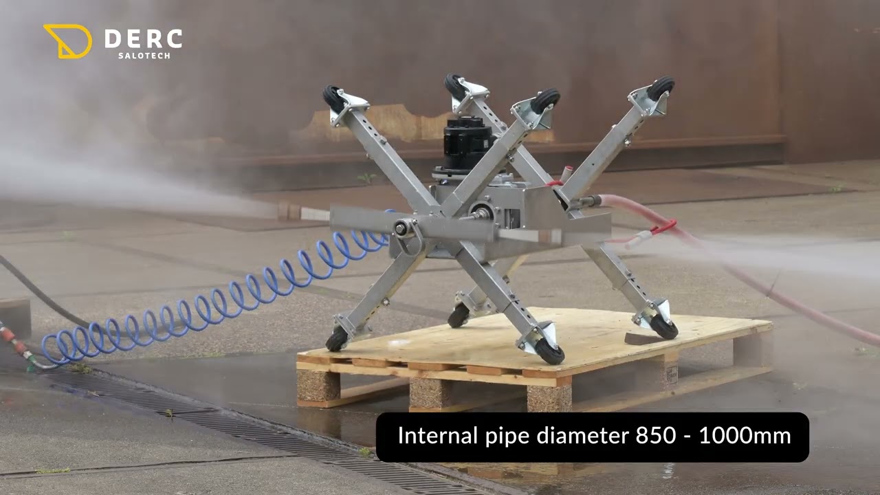 DERC Air Drive Centralizer - Internal Pipe Cleaning Tool