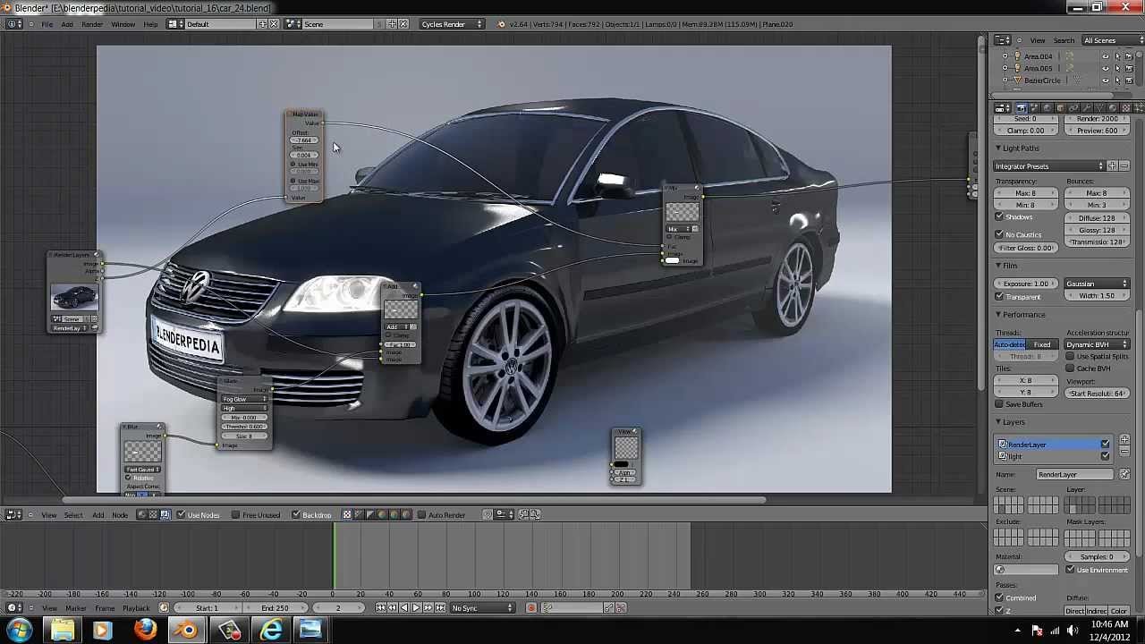 Create a car in blender with cycles