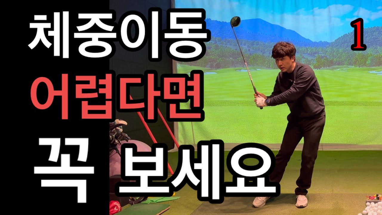 골프 체중이동 사실 이런거에요 여러분도 해보세요