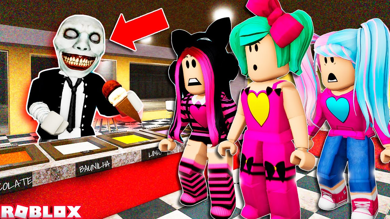 NUNCA VÁ NESSE QUIOSQUE DE SORVETE DO ROBLOX DE MADRUGADA! Ice Cream Shop