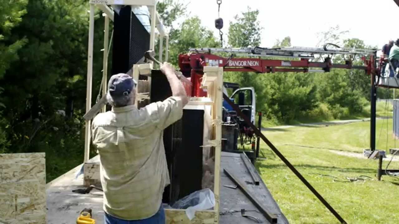 Mansfield Stadium scoreboard and video board installation