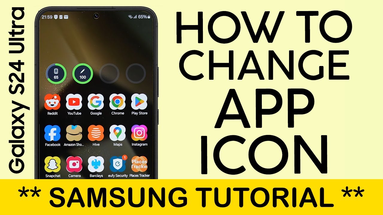 How to Change App Icon on Samsung Galaxy Phone | Good Lock | Theme 2024