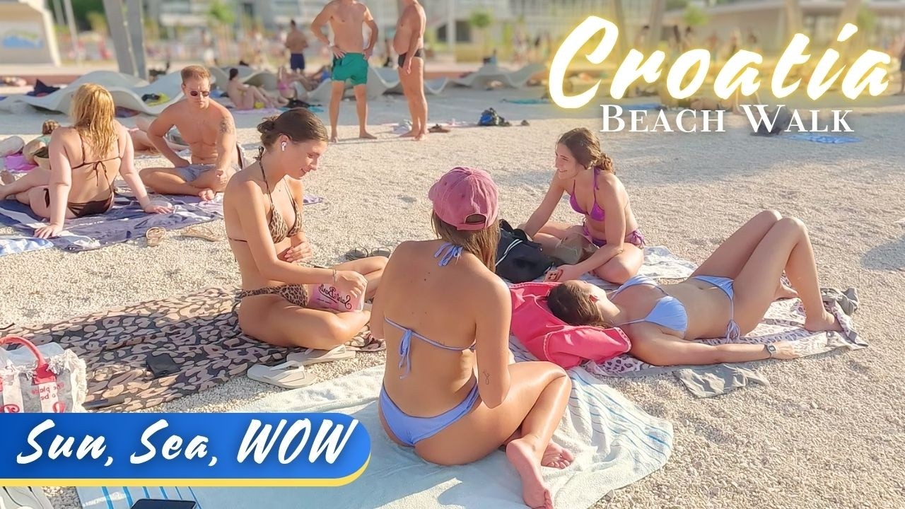 Beach Walk | Peacefully Walking Along Znjan Beach in Split & Relaxing with Olivia