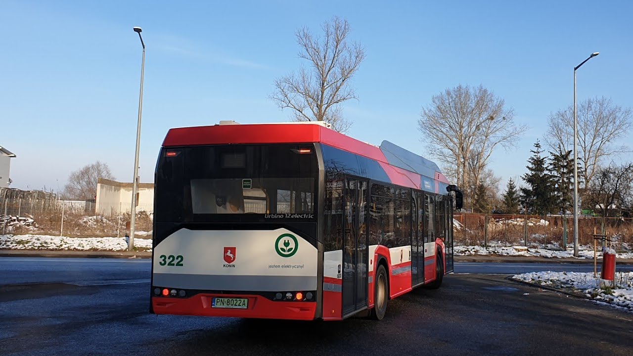MZK Konin - linia 50 | Solaris Urbino 12 IV Electric #322