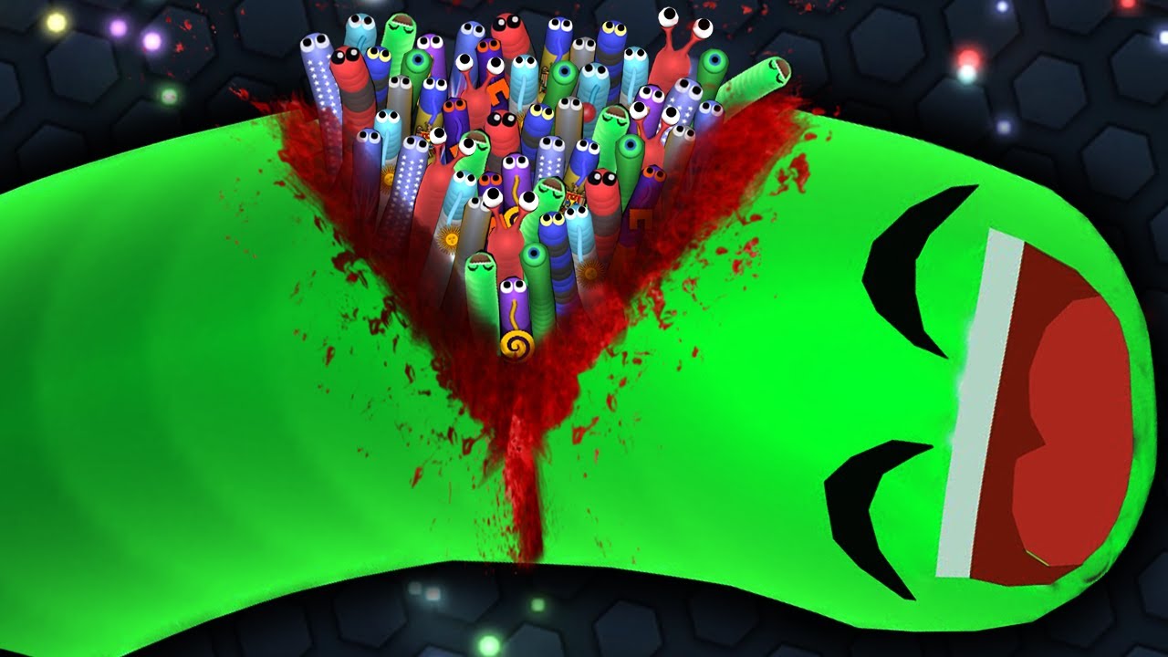 Slither.io 1 Troll HACKER SNAKE vs. 97779 SNAKES! Epic Slitherio Gameplay