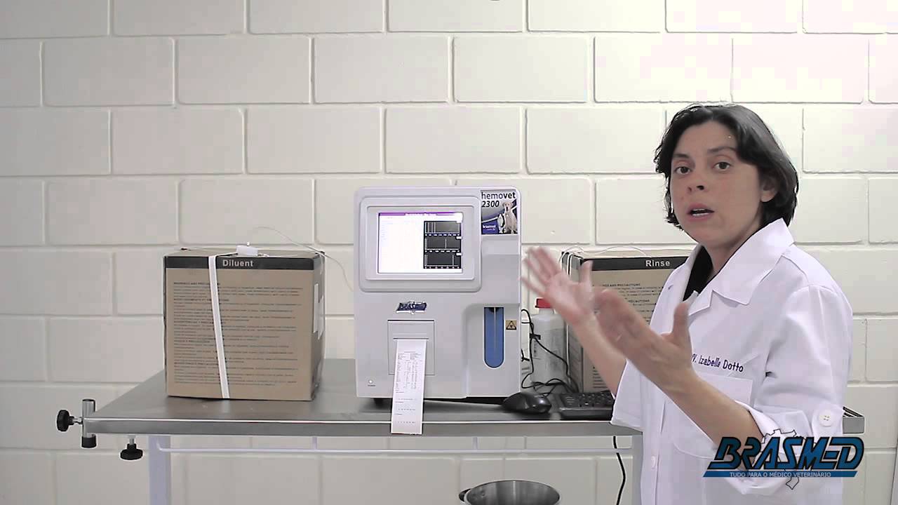 Aparelho para exame Hematológico automático   23 parâmetros   HEMOVET 2300
