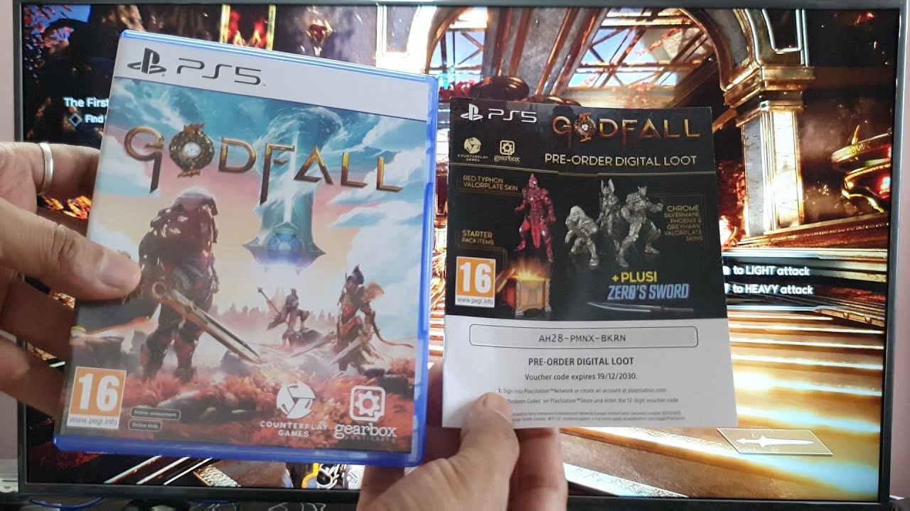 How to Redeem GodFall Pre-Order Digital Loot Code on PS5 Console?