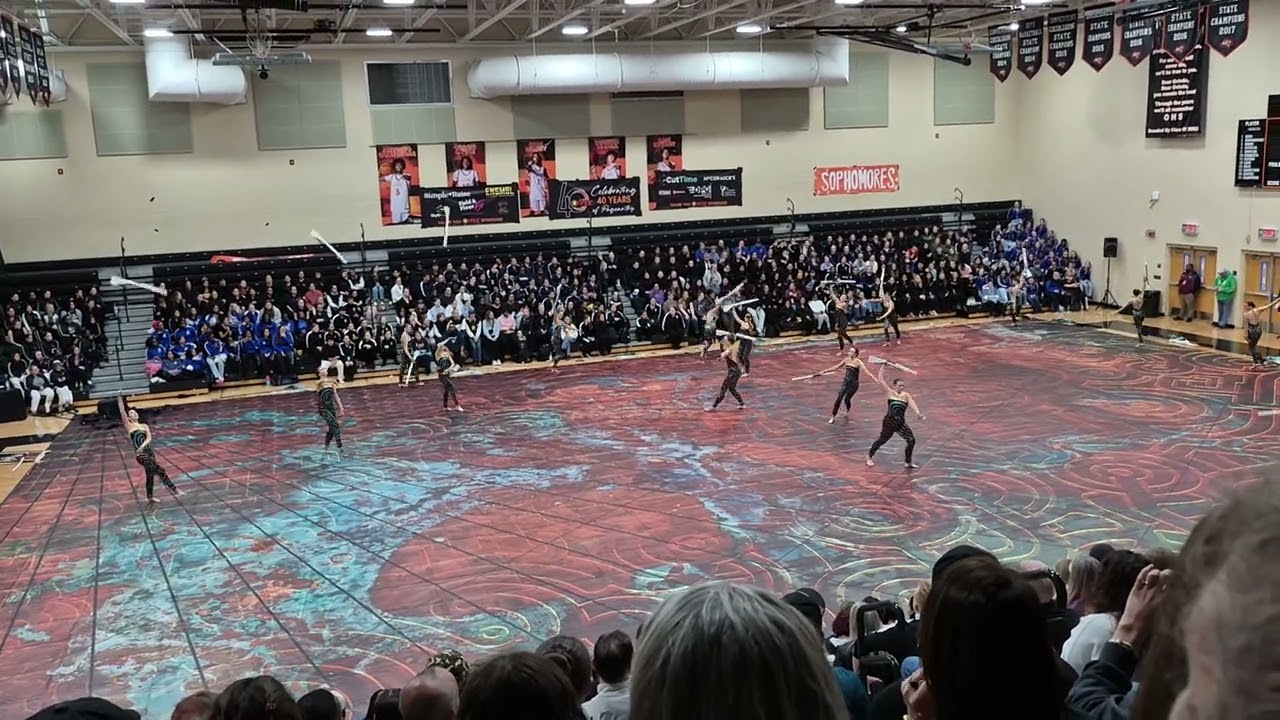 Bartram Trail winterguard at FFCC premiere 1-25-25