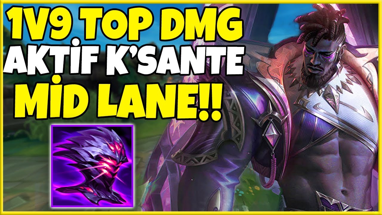 Faker Bile Oynadı!! | 1v9 Mid K'Sante Stratejim!! | Valiant - K'Sante