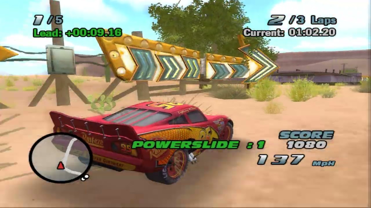 Cars PS2/4K Gameplay (Part 2) Tracktor Tipping