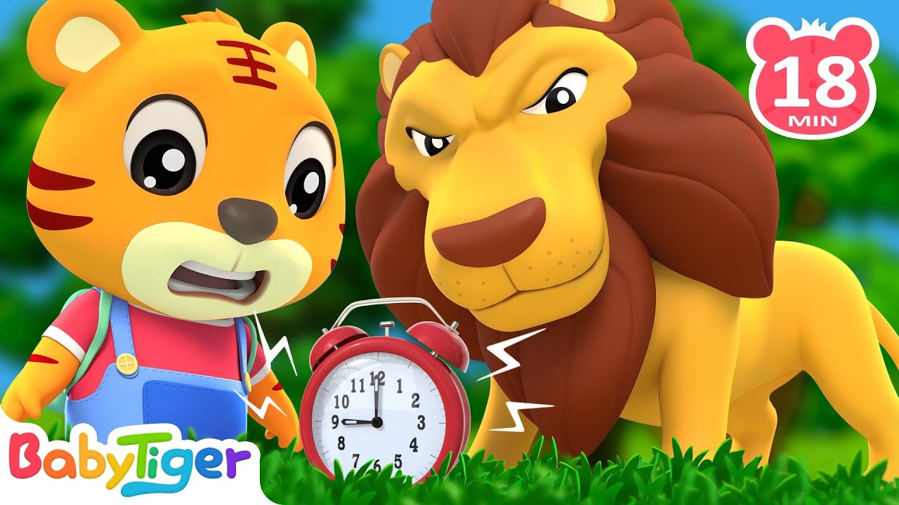 Hickory Dickory Dock ⏰ | Songs for Kids🎶 | Nursery Rhymes | Animals Songs - BabyTiger