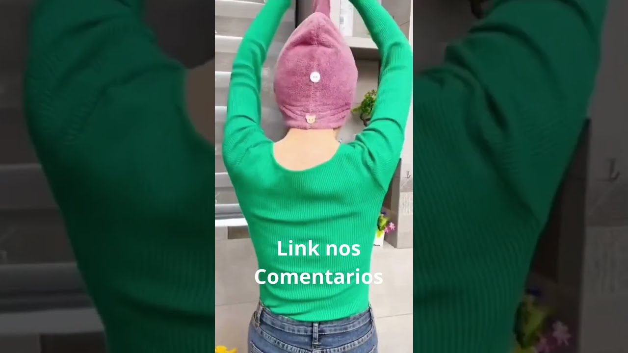 MELHOR TOALHA MÁGICA CABELO SECAR RÁPIDO TOUCA DE BANHO ANTI FRIZZ VÁRIAS CORES 