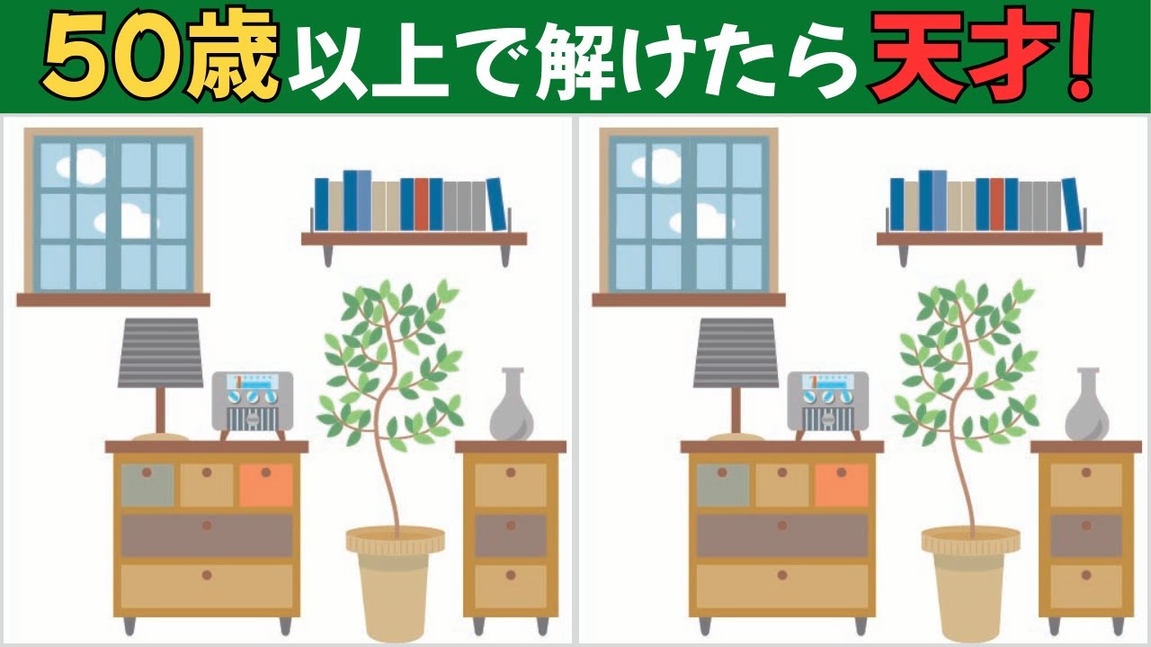 【間違い探しクイズ】大人向け｜脳がスッキリ